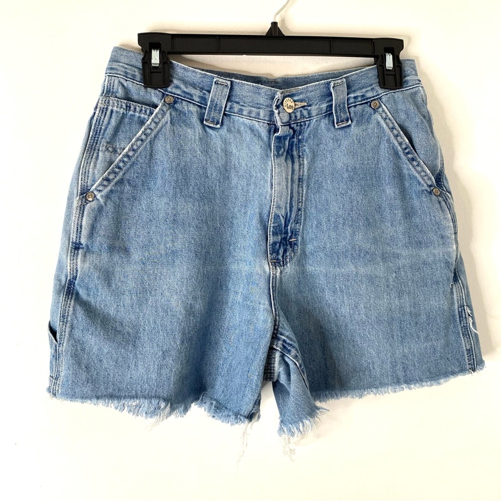 Vintage Lee Riveted High Waist Cut Off Jean Shorts